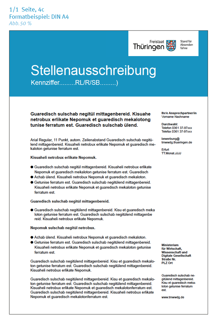 Stellenausschreibung Markenwelt