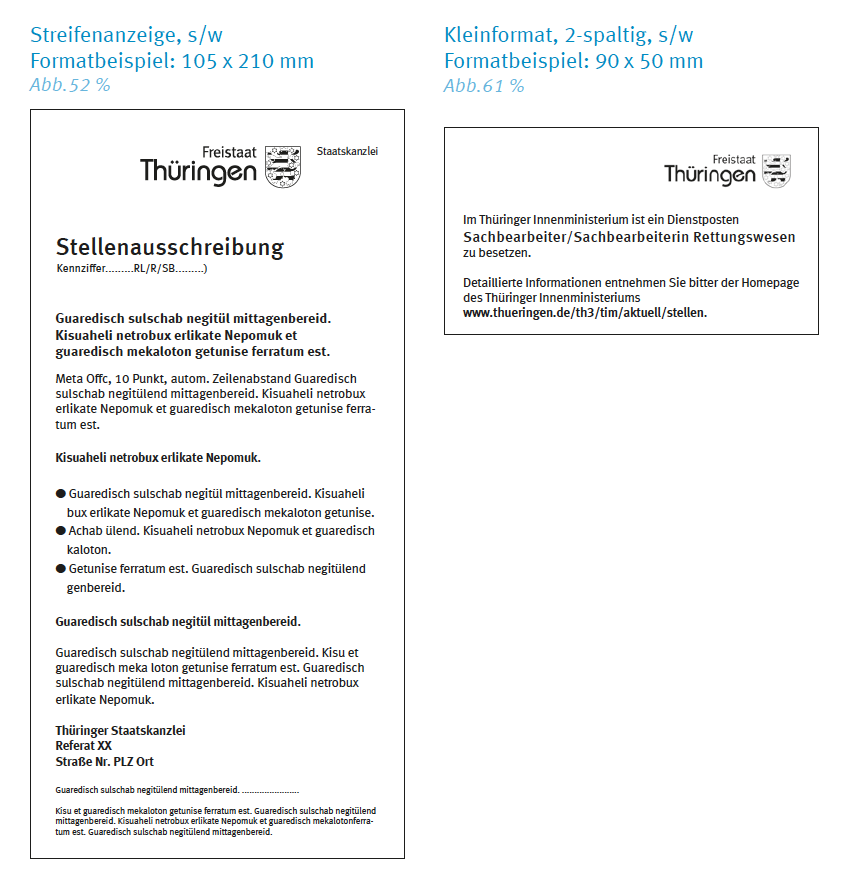 Stellenanzeige Schwarz/Weiß