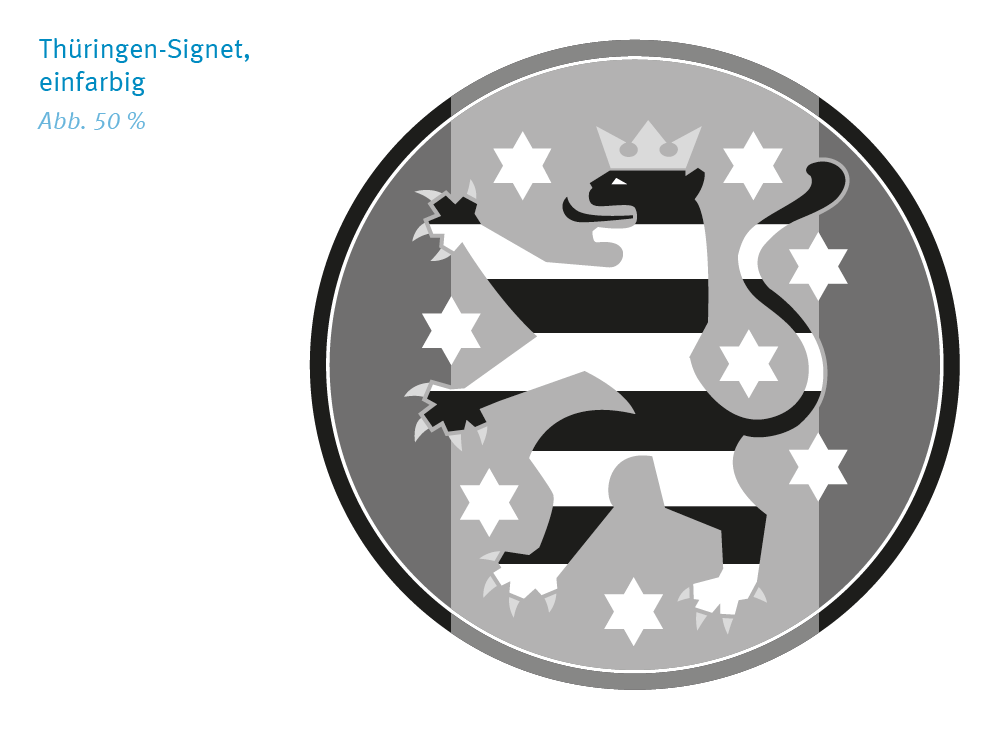 Thüringen-Signet, einfarbig